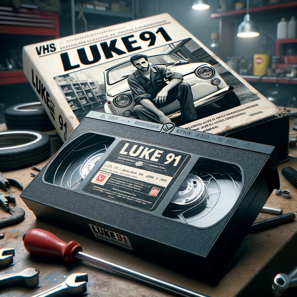 Click image for larger version

Name:	DALL·E 2024-02-02 14.29.58 - Generate a photorealistic image of a VHS cassette placed on a workbench in a mechanics garage. The label on the cassette reads _Luke91,_ suggesting a.jpg
Views:	89
Size:	373.8 KB
ID:	16263074
